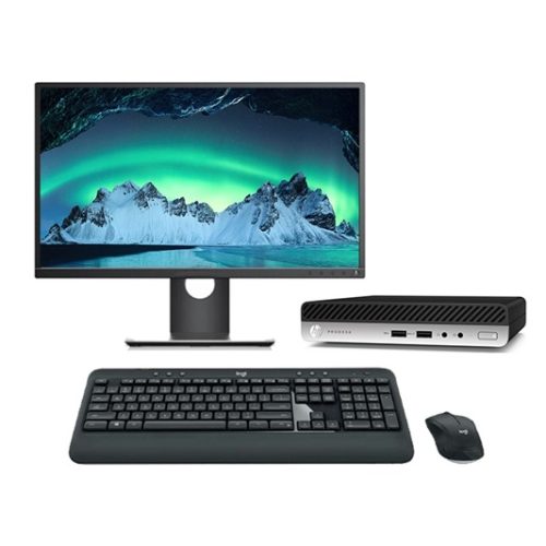 Computadora HP 400 G4 MICRO I5 8VA 16GB 256GB SSD 22" WIDE