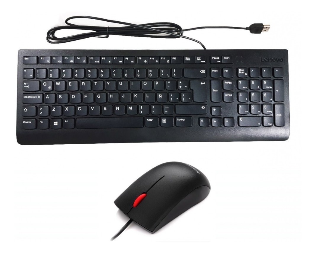 Combo de teclado y mouse con cable esencial Lenovo (español de Latinoamérica 171) - Imagen 2